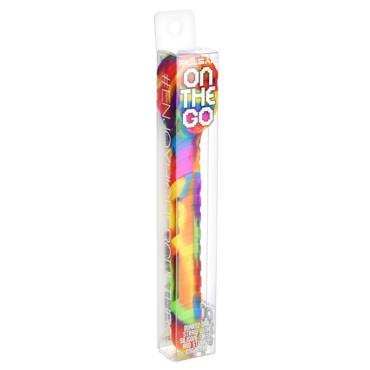Pulsar -  12pk 5" On The Go Quartz Dab Straw Kit, Assorted Colors May Vary, Retail Display