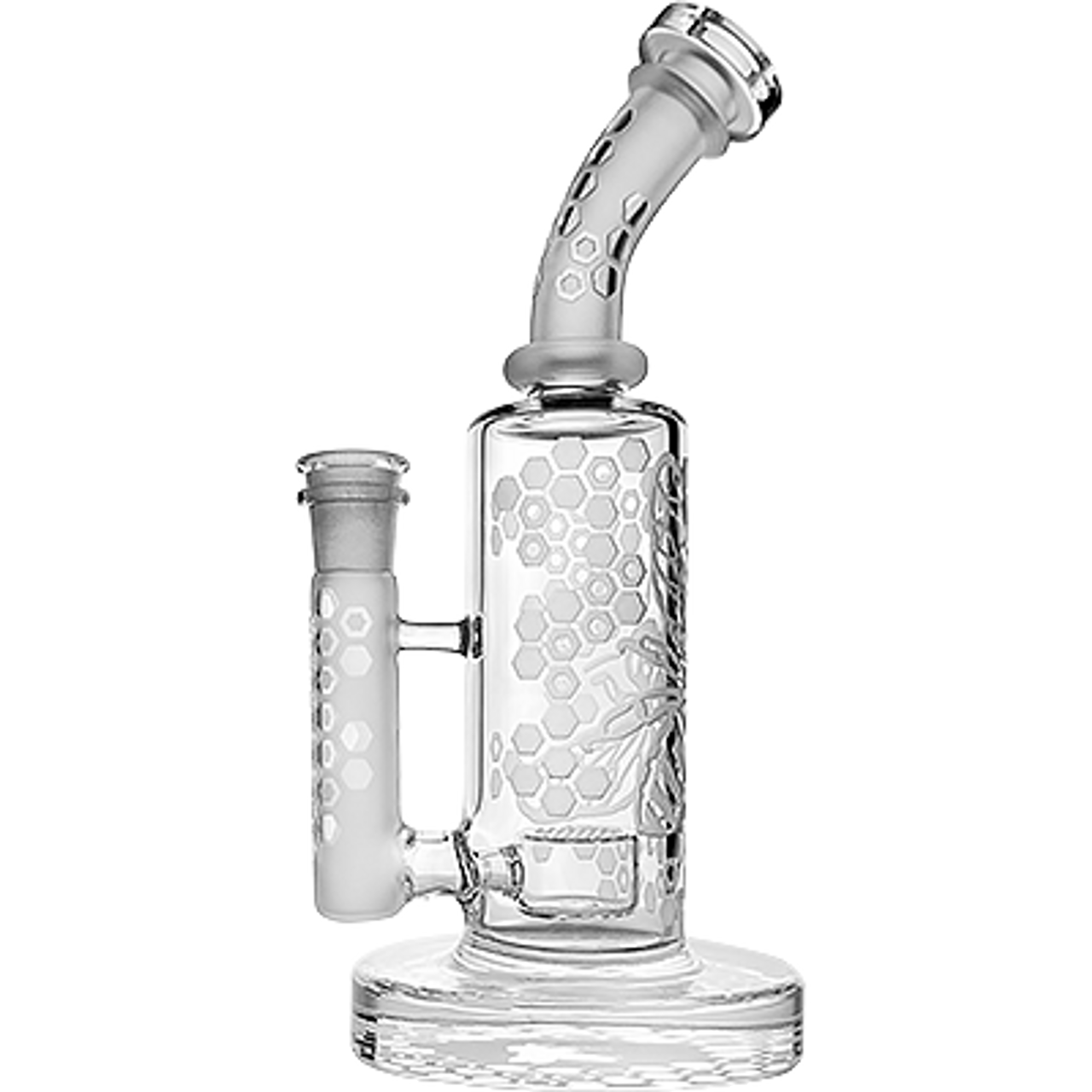 9" SirEEL Clear Etched Bong with Bowl | Assorted Designs