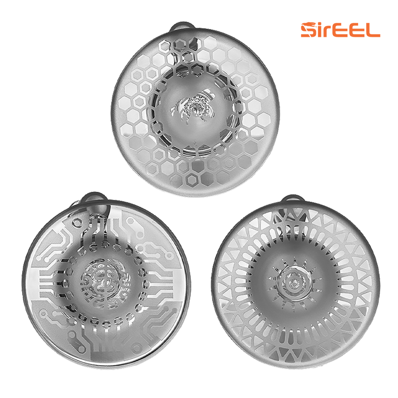 SirEEL - 8" Clear Etched Bong with Bowl, Assorted Designs May Vary