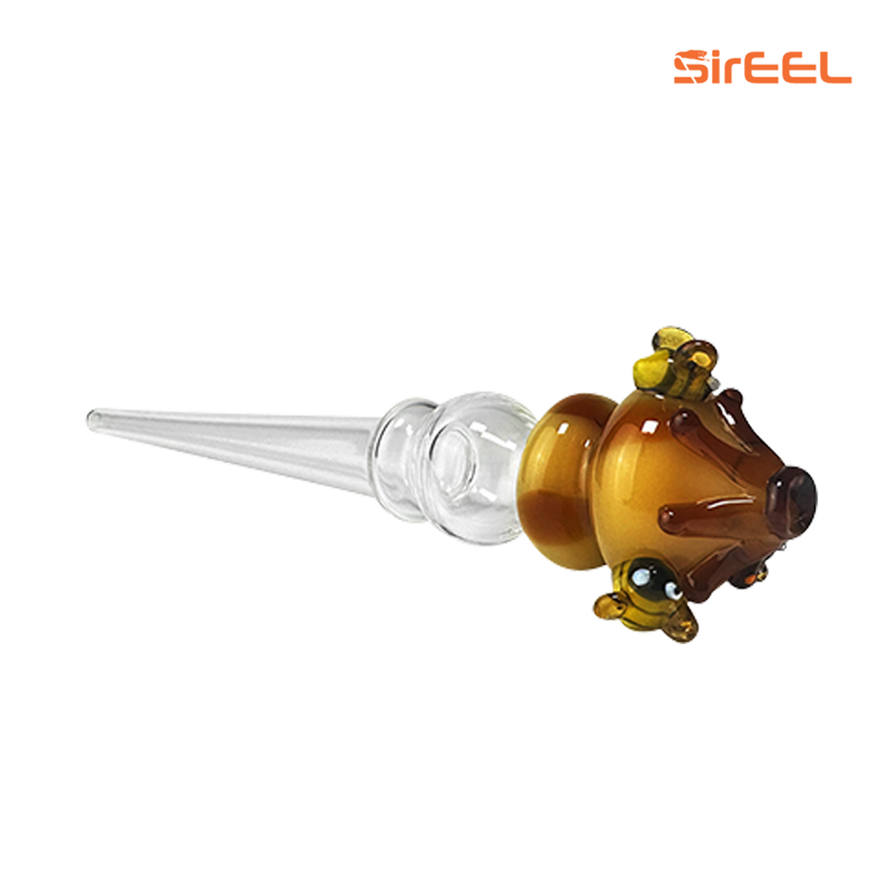 6" SirEEL Honeybee Beehive Dab Straw | Assorted Colors