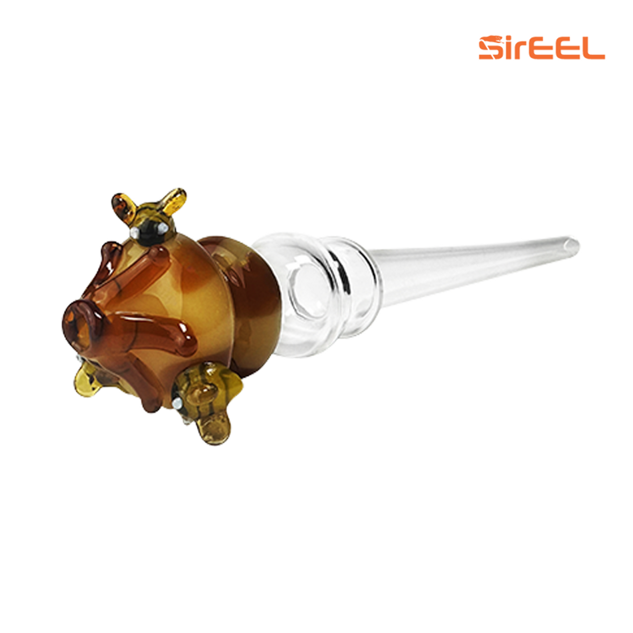 6" SirEEL Honeybee Beehive Dab Straw | Assorted Colors