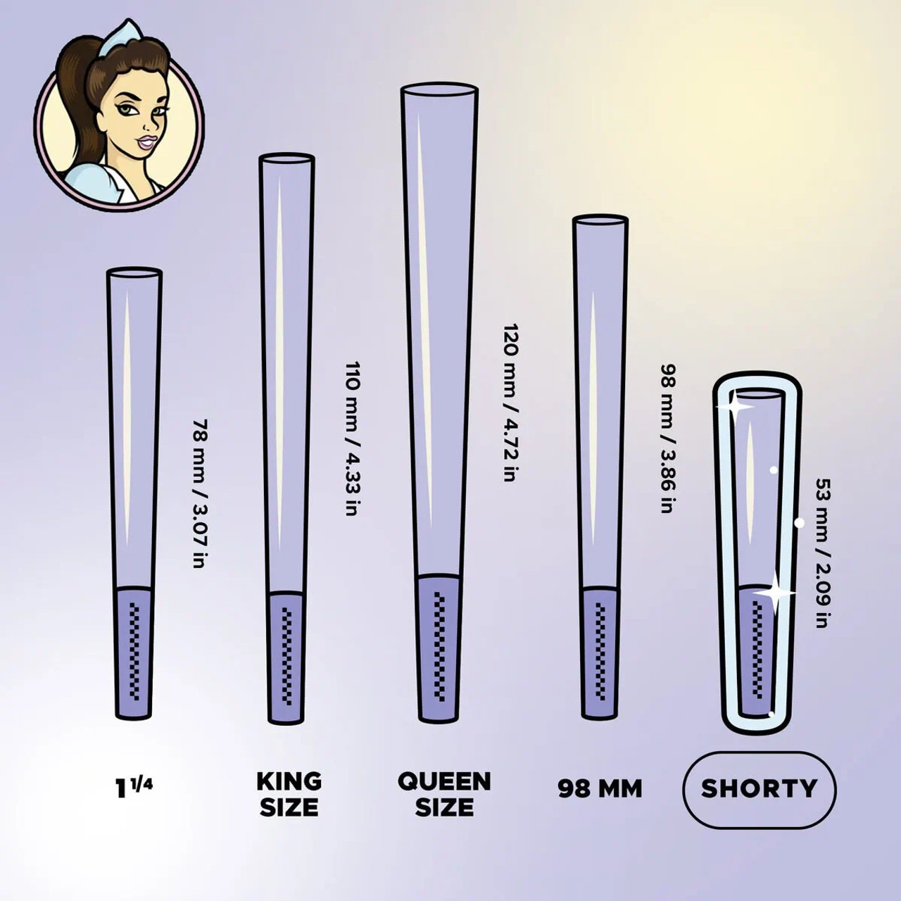 Blazy Susan - 50pk Purple Mini Cones, 53mm Blazy Susan - 50pk Purple Mini Cones, 53mm