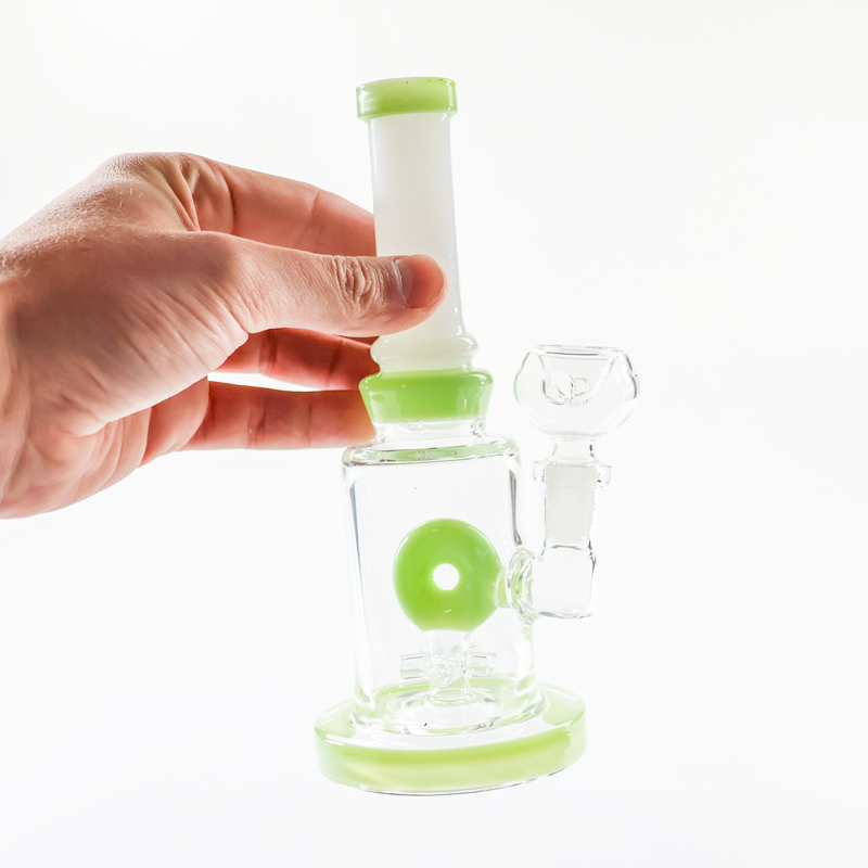 LuvBuds - 7" Slime Donut Macaroni-Star Hanger Bong/Rig, Assorted Colors May Vary