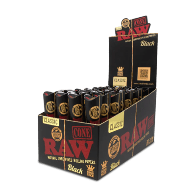 RAW Classic Pre-Rolled Cones King Size – 2x32 Stück, 109 Mm, Natürliches Papier