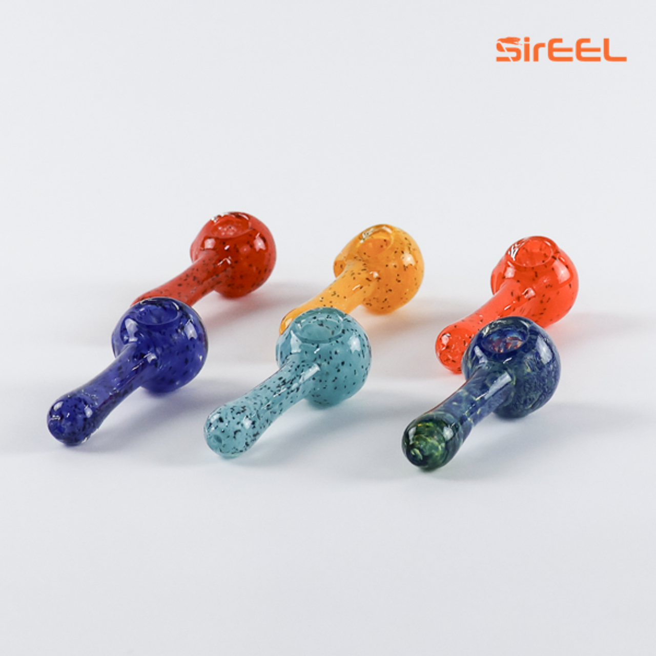 4.5" SirEEL Melting Color Fritted Spoon Pipe | Assorted Colors