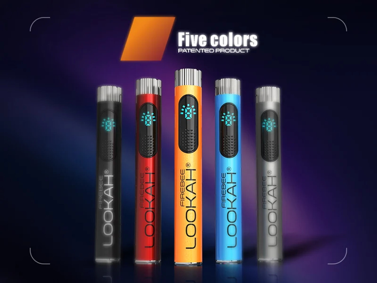 Lookah FIREBEE 650mAh Battery | 510 Threaded | Assorted Colors | 15 Unit POP