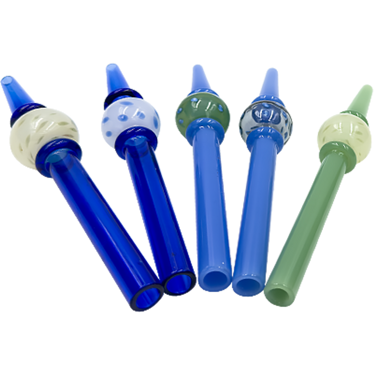 Clear Dab Straw w/ Color Accents (5 Pack) - JKD Brands