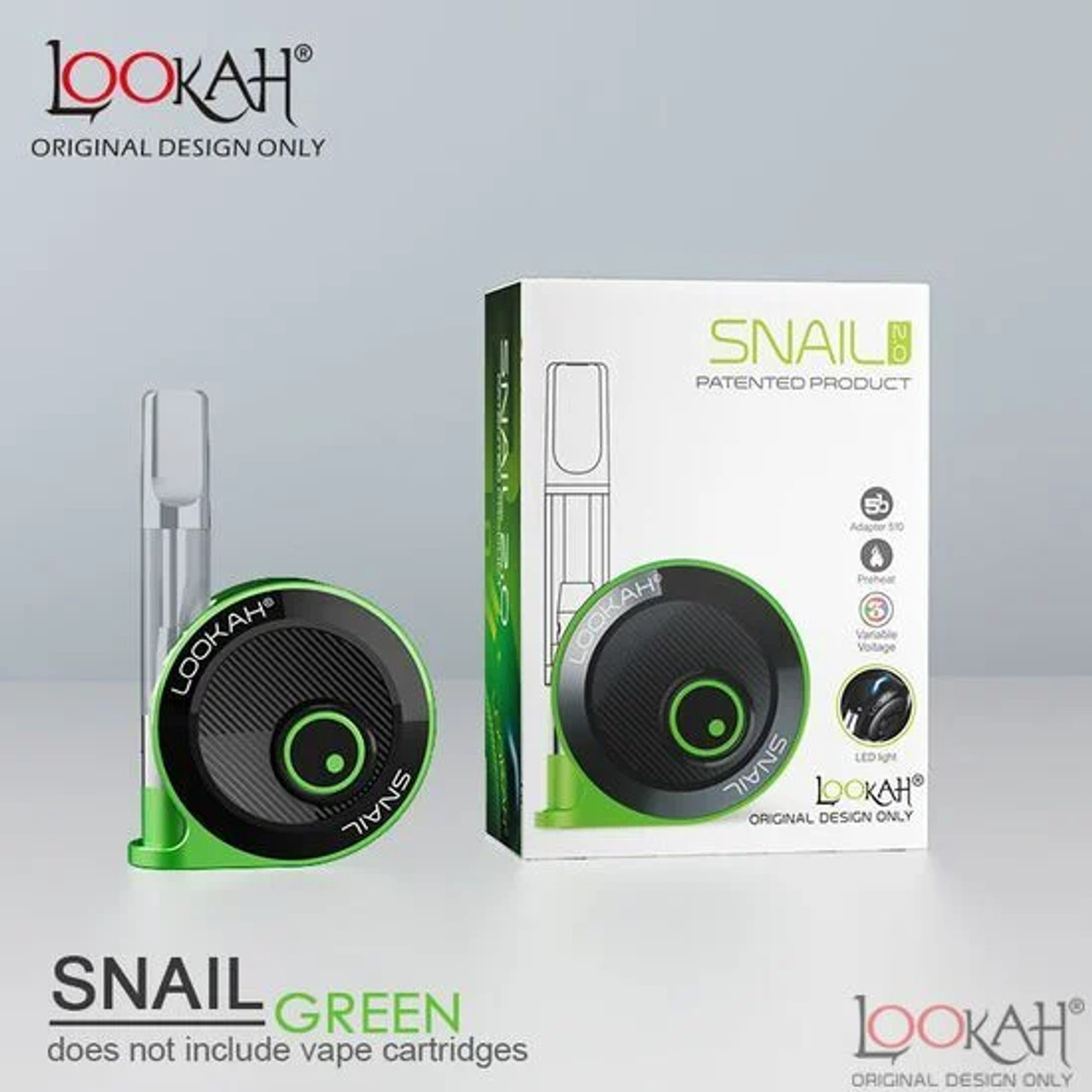 Lookah - Snail 2.0 350mAh Variable Voltage Battery, Green