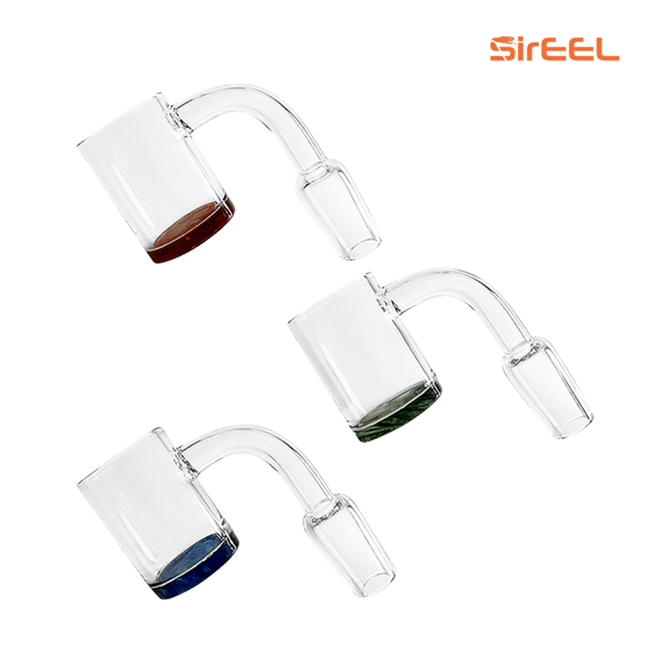 SirEEL - Color Bottom Bucket Quartz Banger, 14mm Male