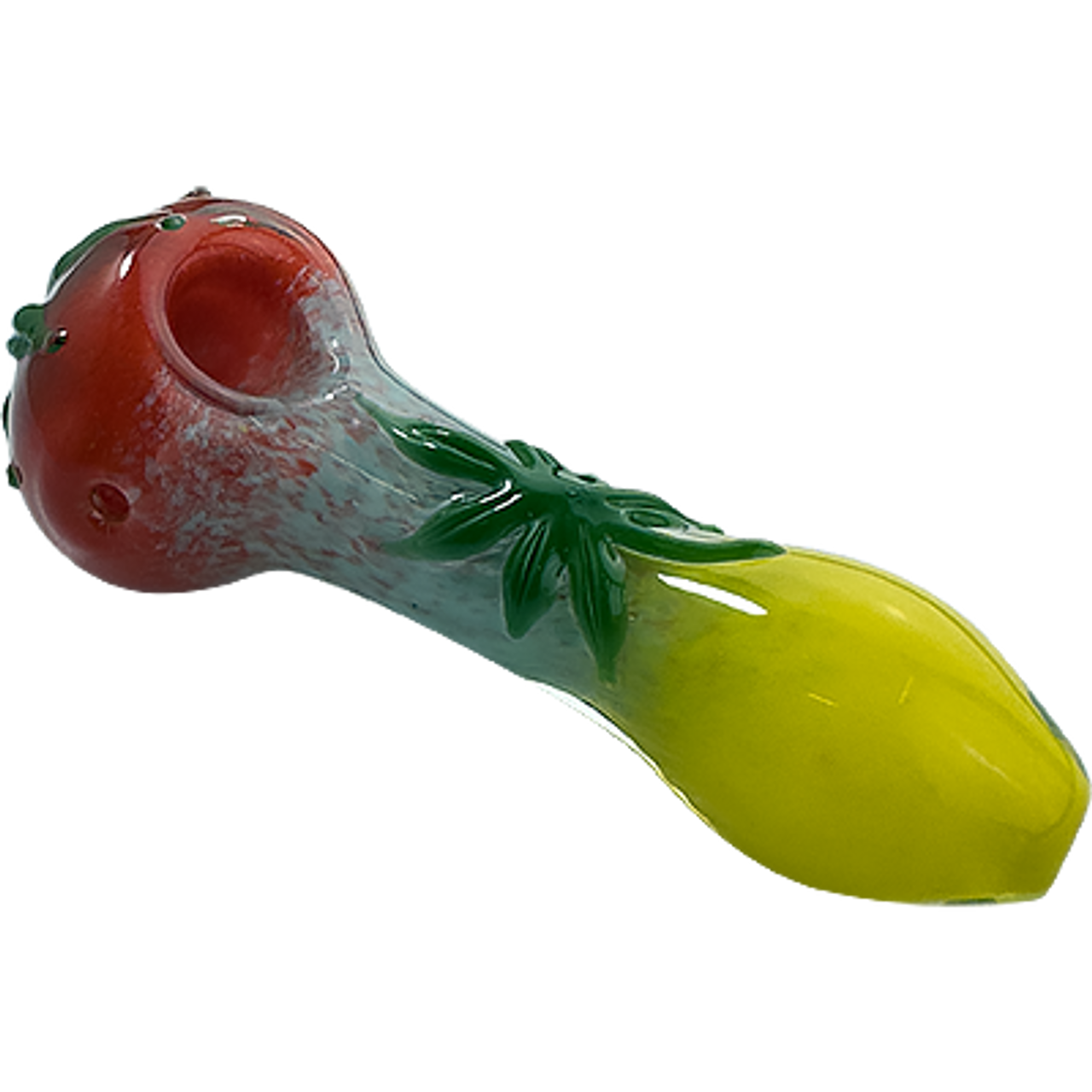 4" SirEEL Multi-Frit 3D Leaf Spoon | Assorted Colors