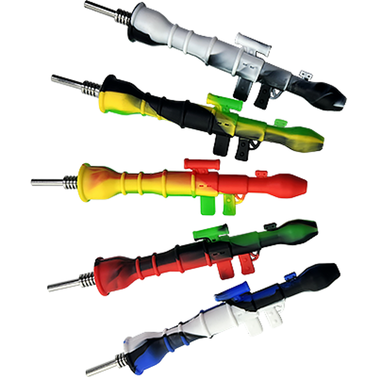 LuvBuds - 6" Silicone Bazooka Dab Straw 10mm Tip, Assorted Colors May Vary LuvBuds - 6" Silicone Bazooka Dab Straw 10mm Tip, Assorted Colors May Vary