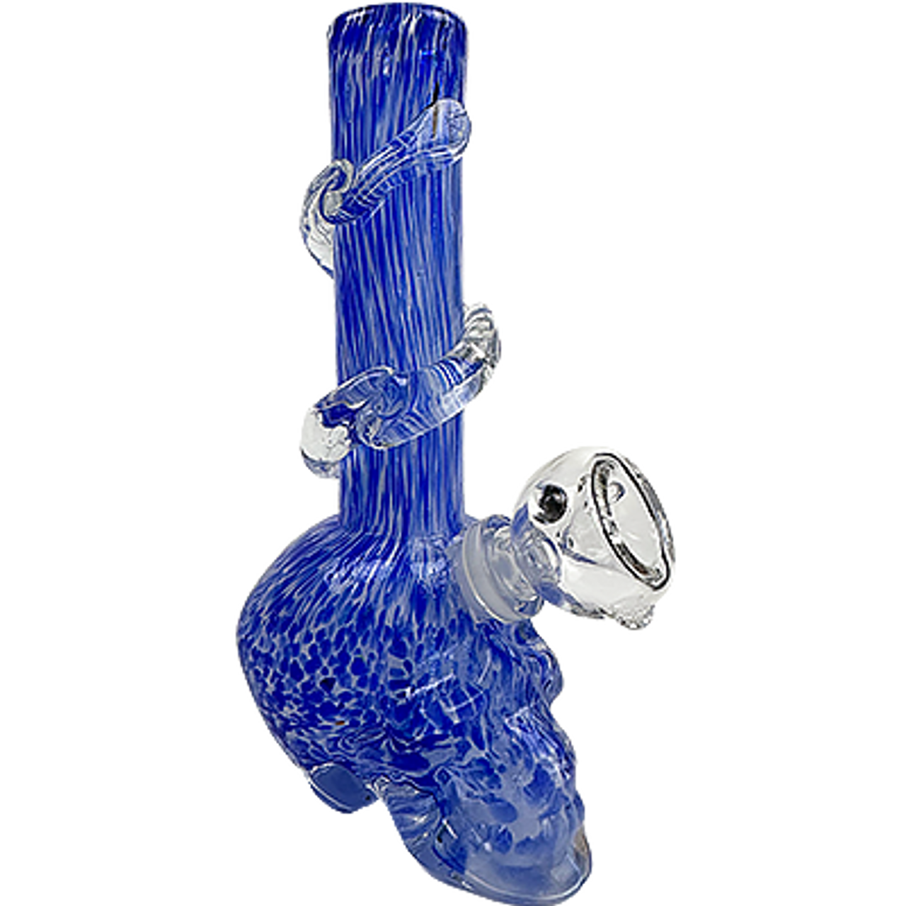 Skull Glass Bong - 7-Inch  Durable Borosilicate Glass