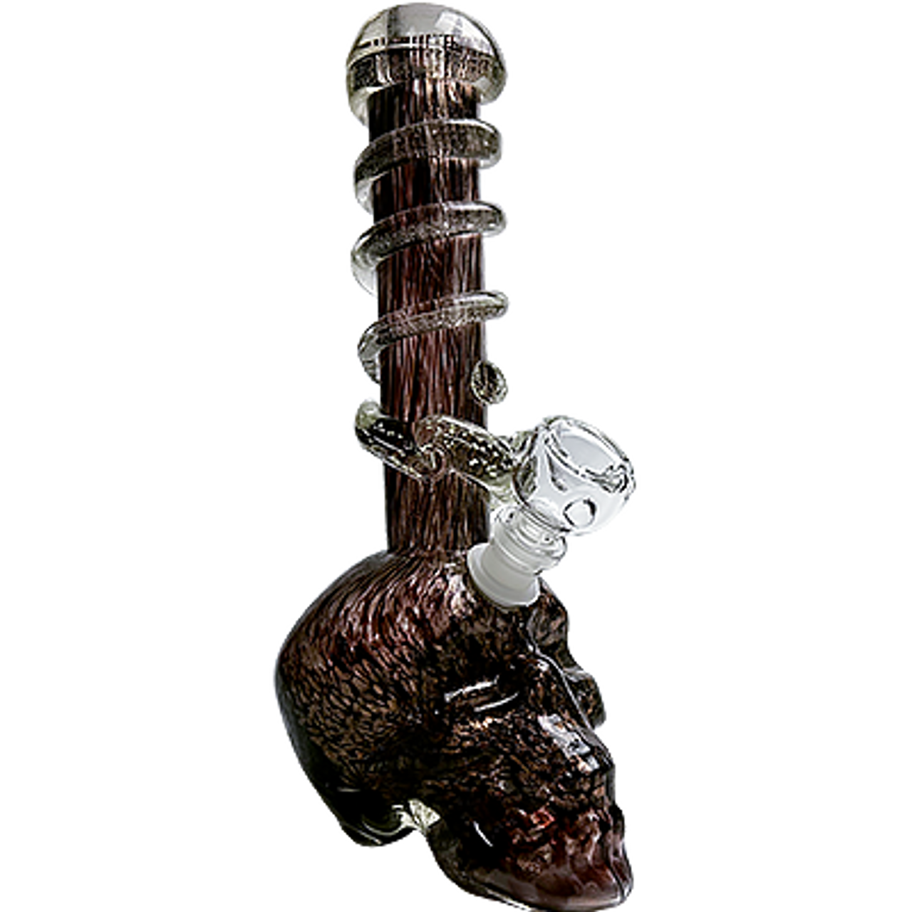 11" Soft Glass Skull Water Pipe | Assorted Colors