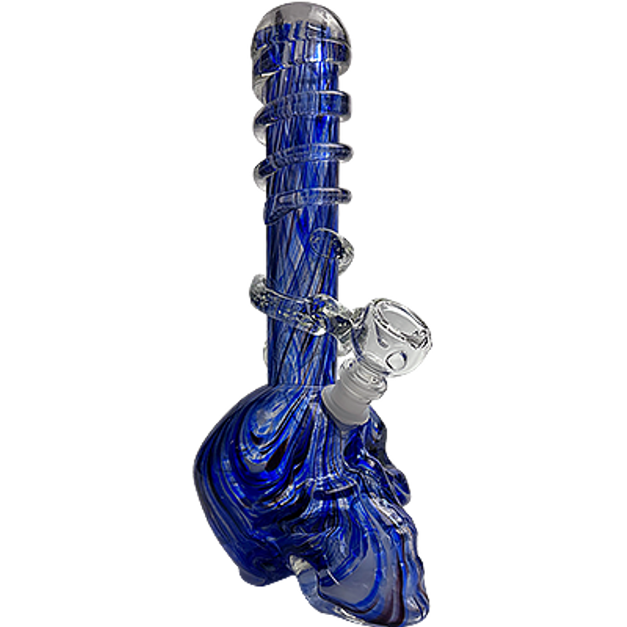 11" Soft Glass Skull Water Pipe | Assorted Colors