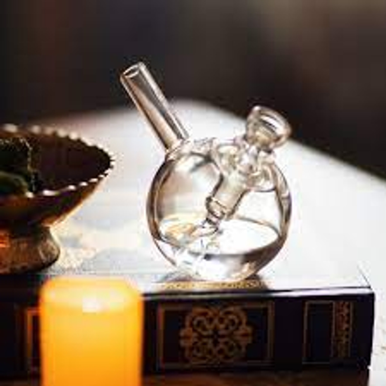 GRAV - 3" Spherical Pocket Bubbler, Clear