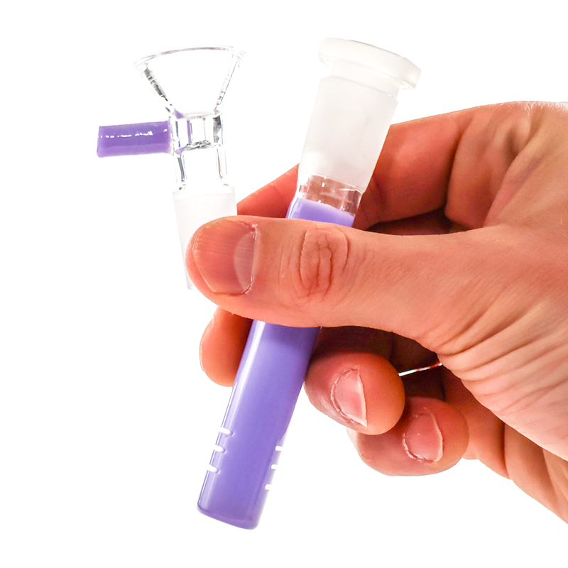 LuvBuds - 8" Color Accented Beaker Bong, Assorted Colors May Vary