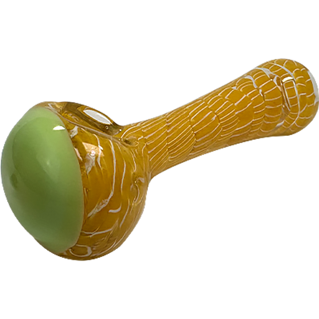 5" Slime Capped Roped Latticinio Pipe | Assorted Colors