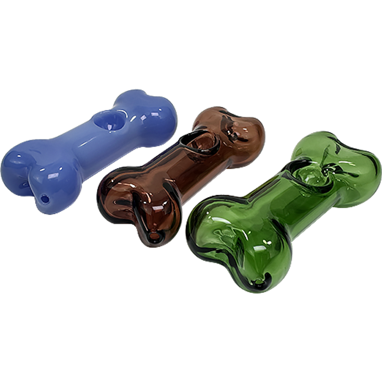 4" Dog Bone Shaped Spoon Hand Pipe | Assorted Colors