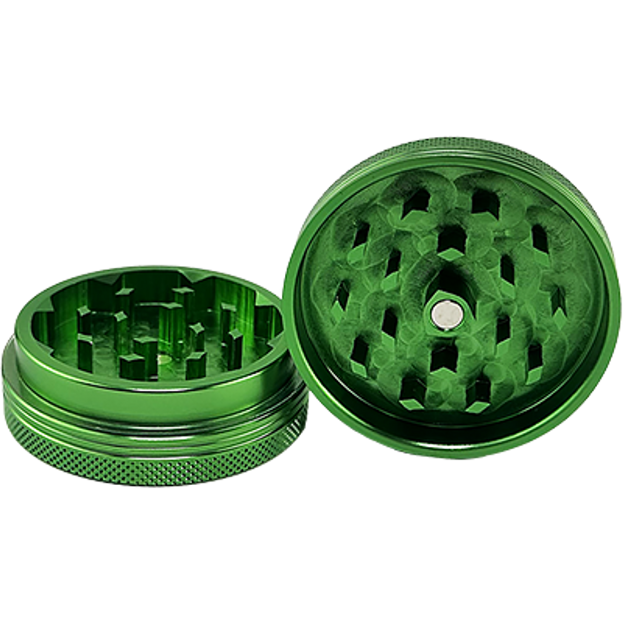 LuvBuds - 52mm 2-Piece Aluminum Grinder, Assorted Colors May Vary LuvBuds - 52mm 2-Piece Aluminum Grinder, Assorted Colors May Vary