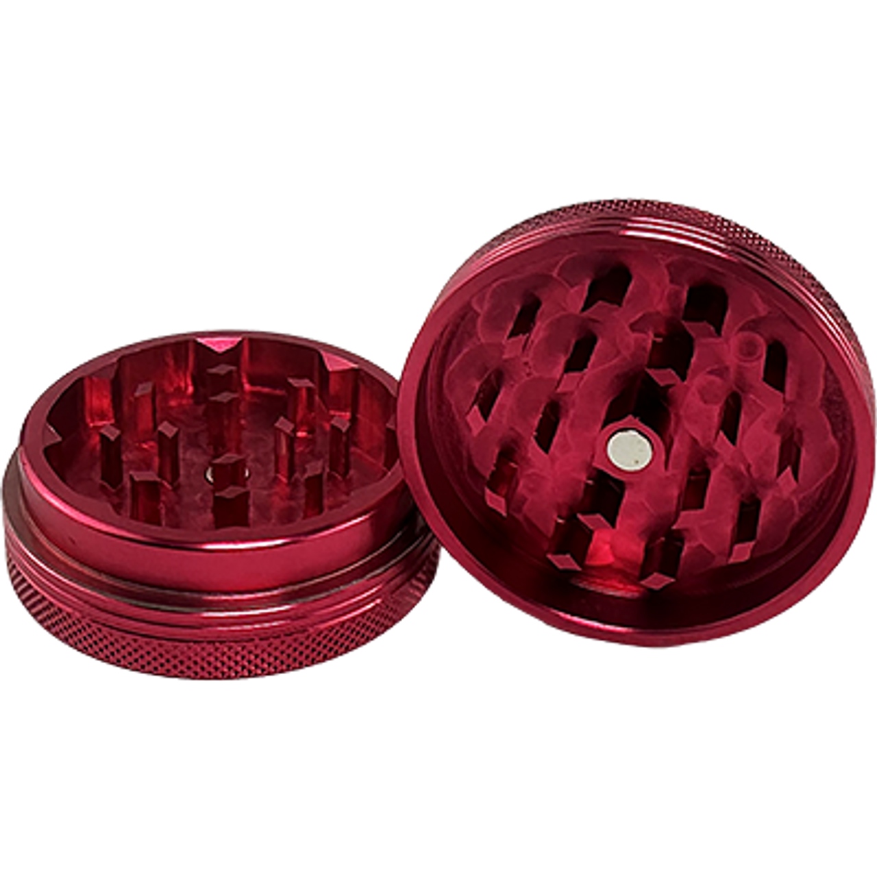 LuvBuds - 52mm 2-Piece Aluminum Grinder, Assorted Colors May Vary LuvBuds - 52mm 2-Piece Aluminum Grinder, Assorted Colors May Vary