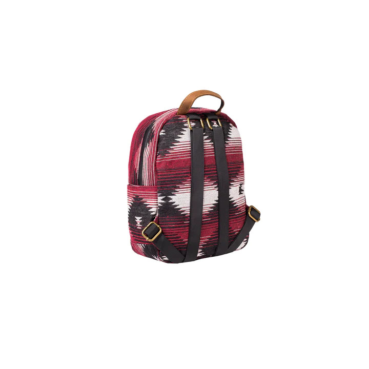 The Shorty - Smell Proof Mini Backpack - Maroon Pattern