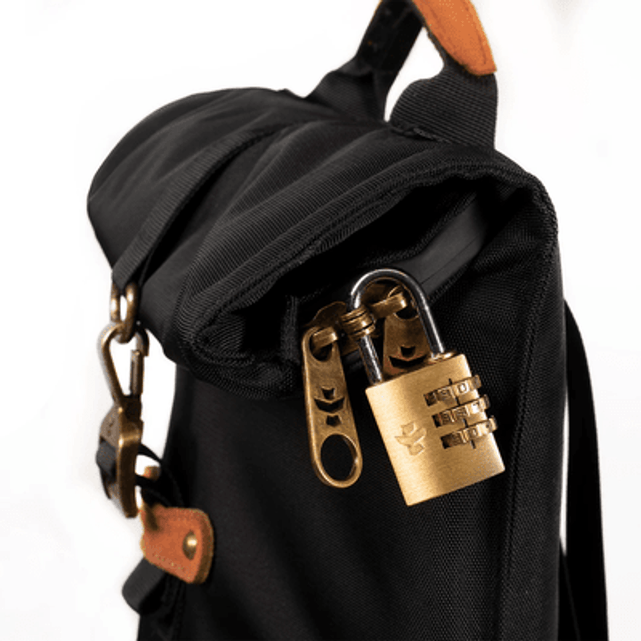 Black Smell Proof Backpack With Lock, High Quality