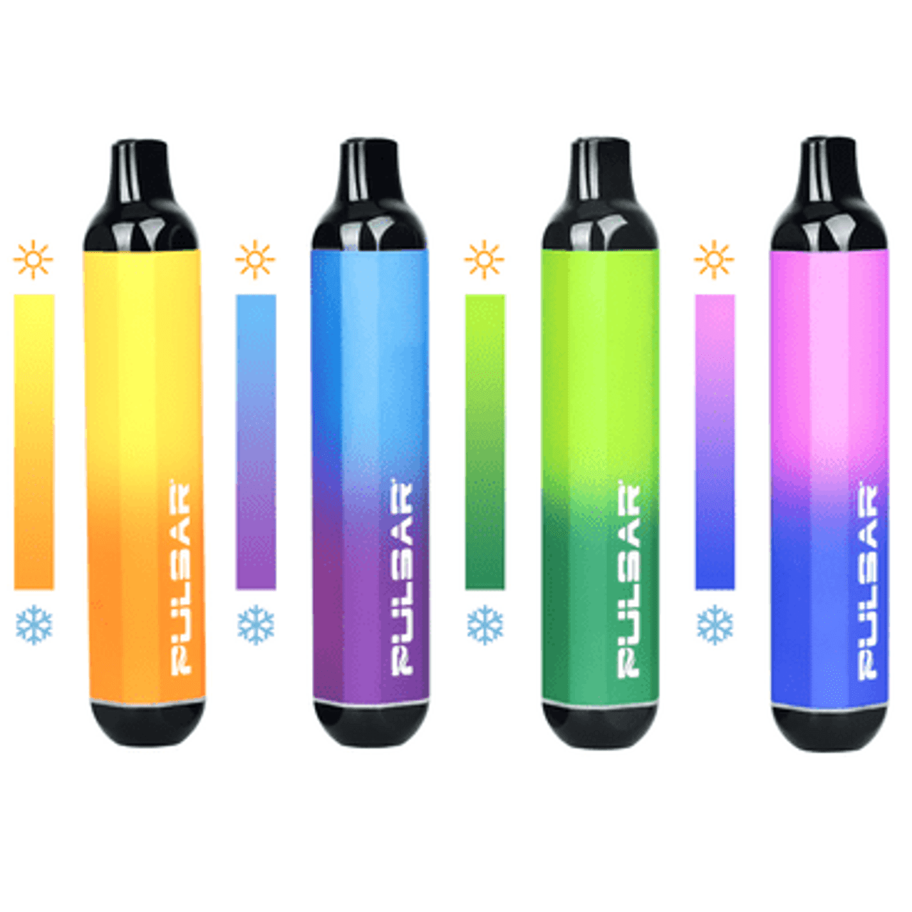 Pulsar 510 DL Auto Draw Variable Voltage Vape Pen 320mAh | Thermo Series | Assorted Colors | 12 Unit POP Display