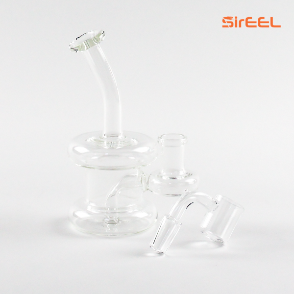 SirEEL - 6" Bent Neck Clear Hanger Rig with Banger