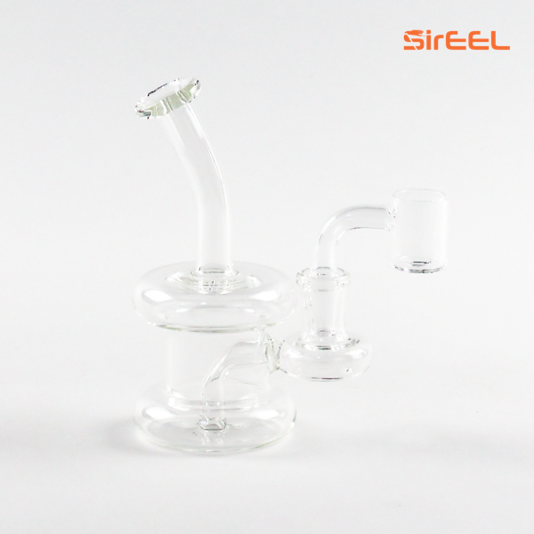 SirEEL - 6" Bent Neck Clear Hanger Rig with Banger