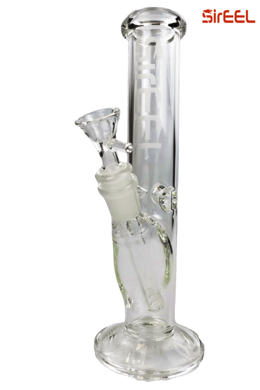 SirEEL - 10" Straight Tube Scientific Bong with Flower Bowl