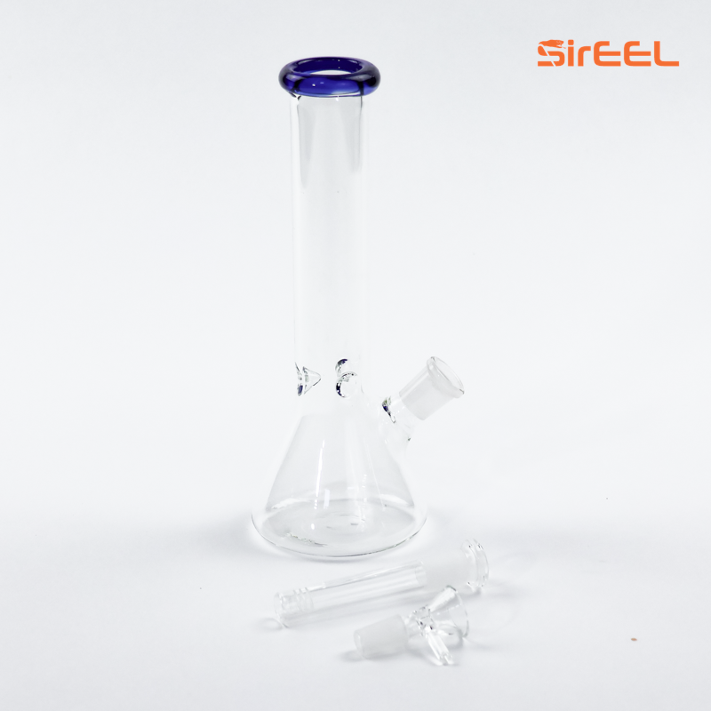 SirEEL - 10" Color Lip Beaker Bong and Flower Bowl, Assorted Colors