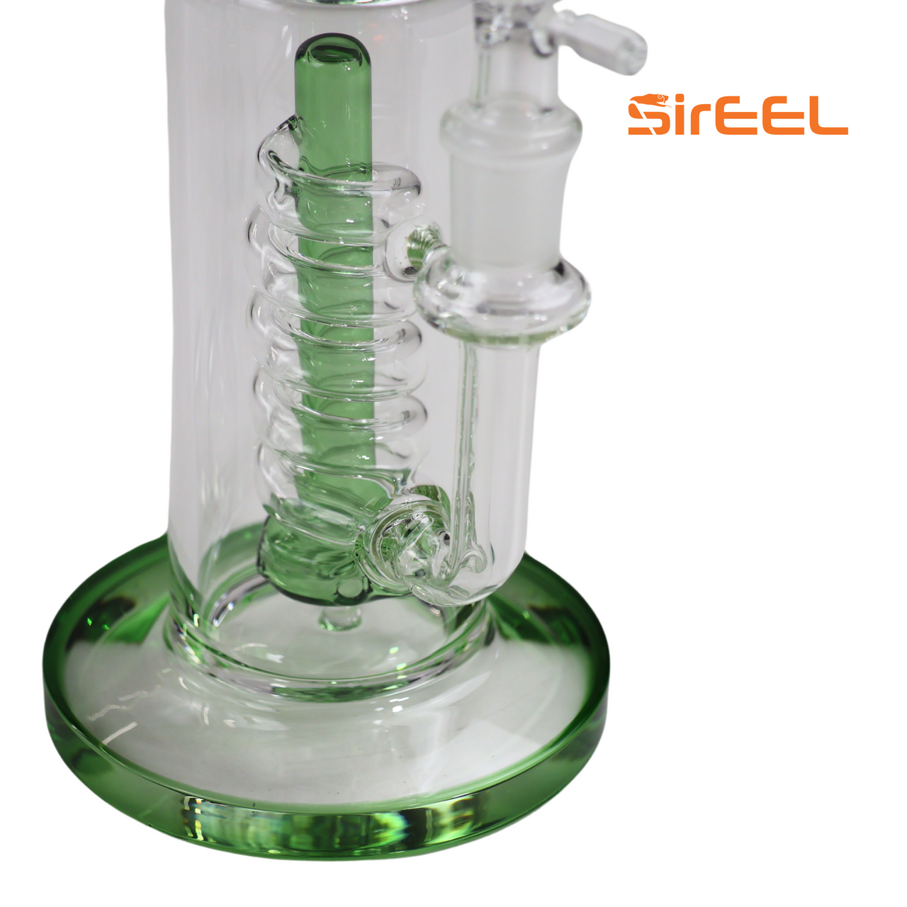 SirEEL - 10" Spiral Shower Perc Bong with Flower Bowl, Assorted Colors May Vary