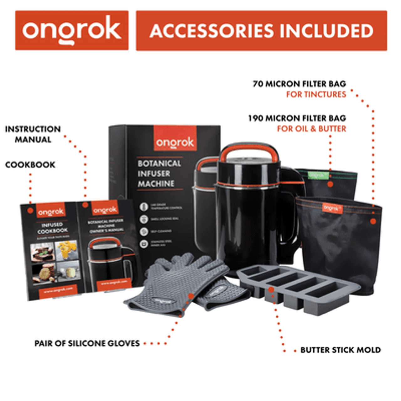 ONGROK Large Full-Size Botanical Infuser Machine and Kit