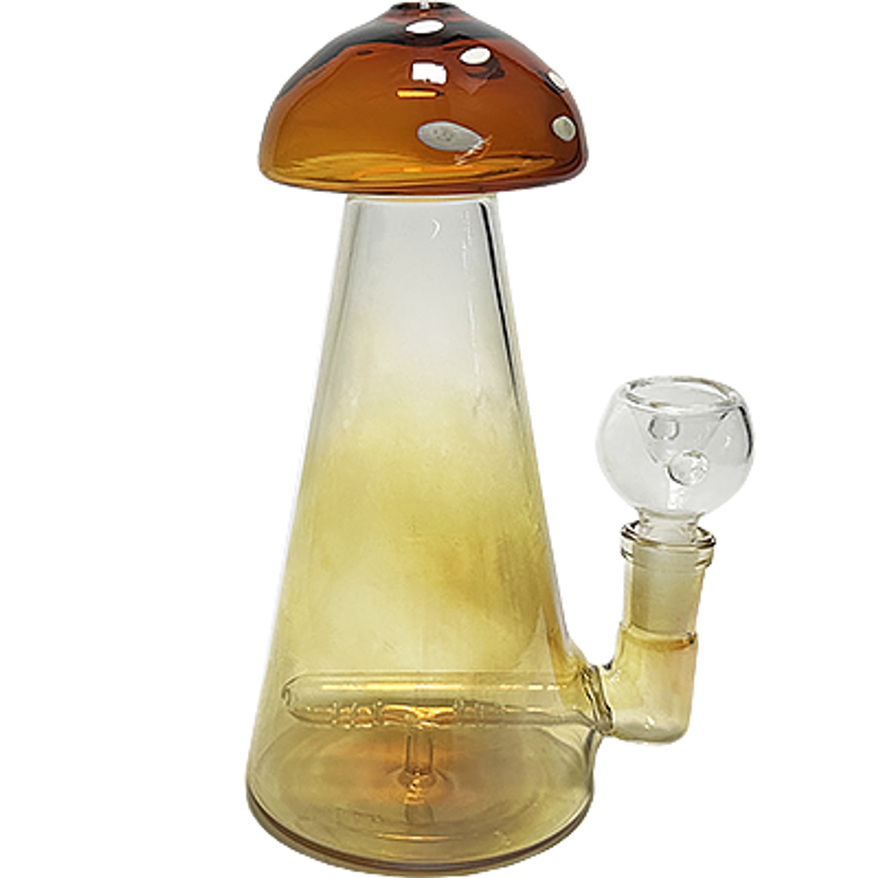 7" Inline Perc Mushroom Beaker Bong | Assorted Colors