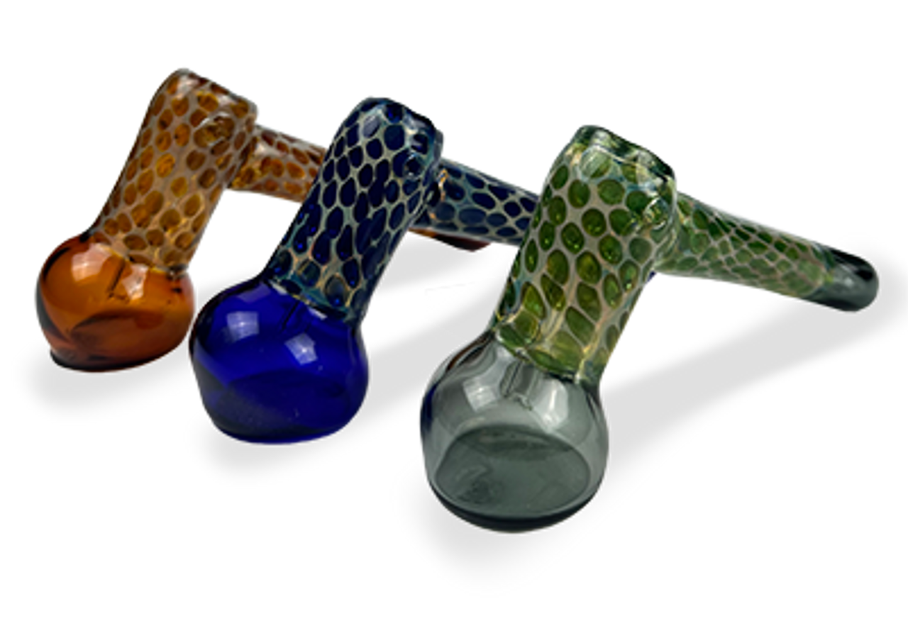 6" Honeycomb Hammer Bubbler | Assorted Colors