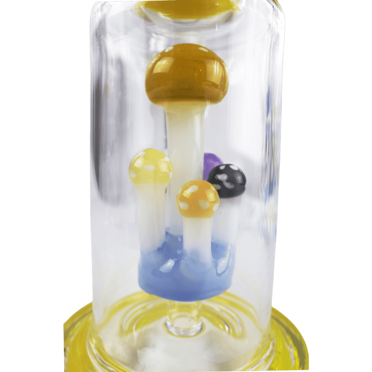 LuvBuds - 10" 6X Mushroom Forest Perc Bong, Assorted Colors May Vary