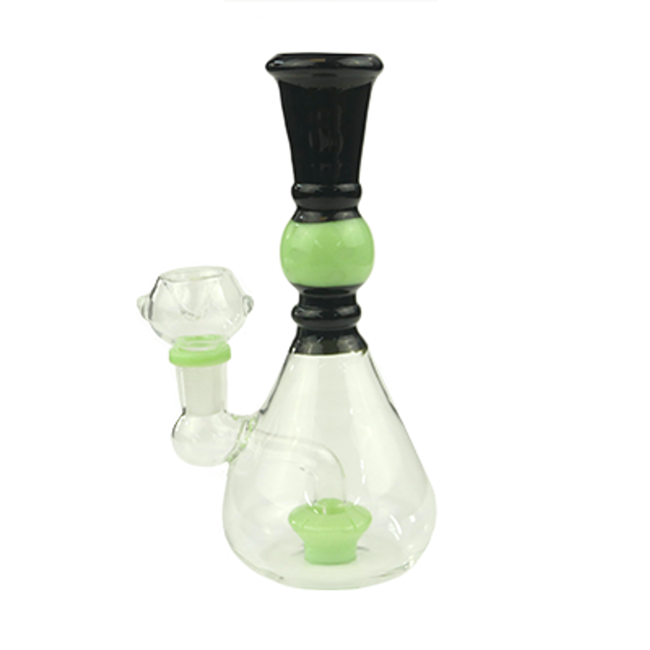 8" Black n Slime Honeycomb Ball Perc Bong | Comes with Flower Bowl | Assorted Colors