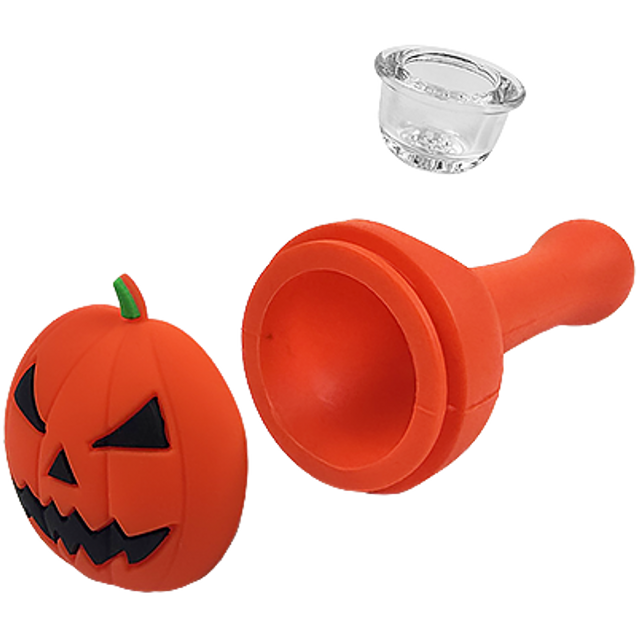 LuvBuds - 5" Silicone Halloween Jack O'Lantern Pipe