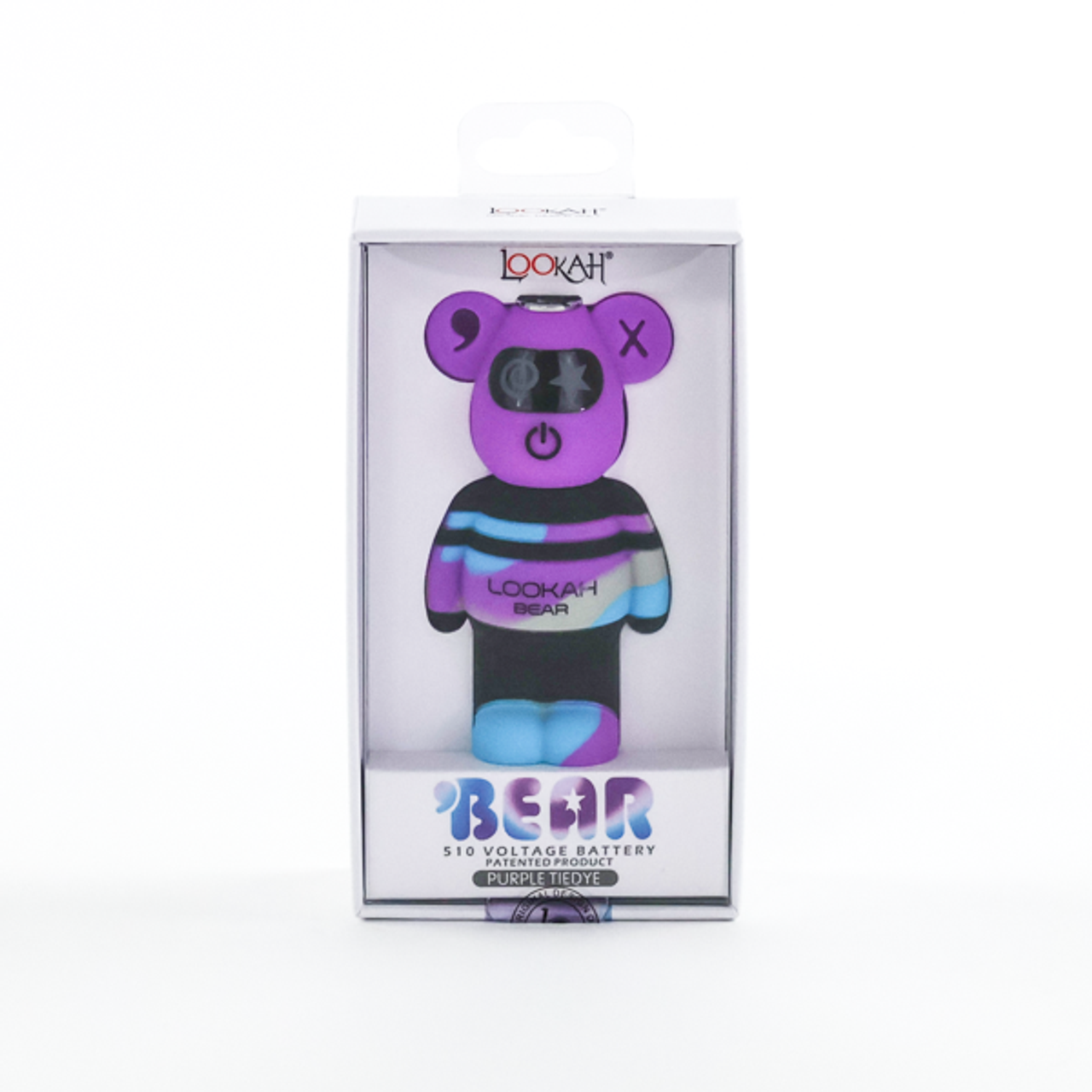 Lookah Bear 500mAh Variable Voltage 510 Battery | Purple TieDye