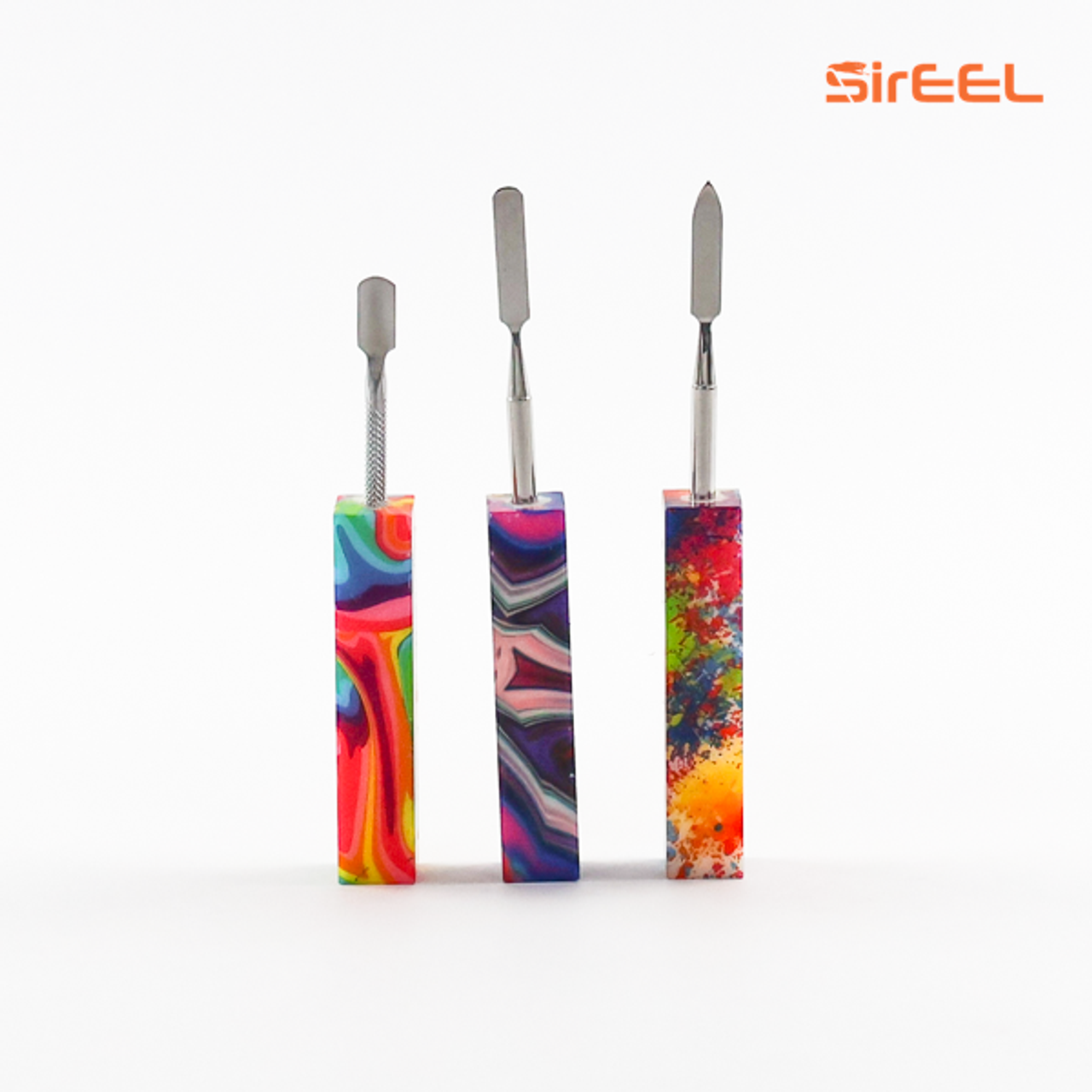 SirEEL - 6" KaleidoKraze Dab Tool w/ Stainless Steel Tip, Assorted Colors May Vary