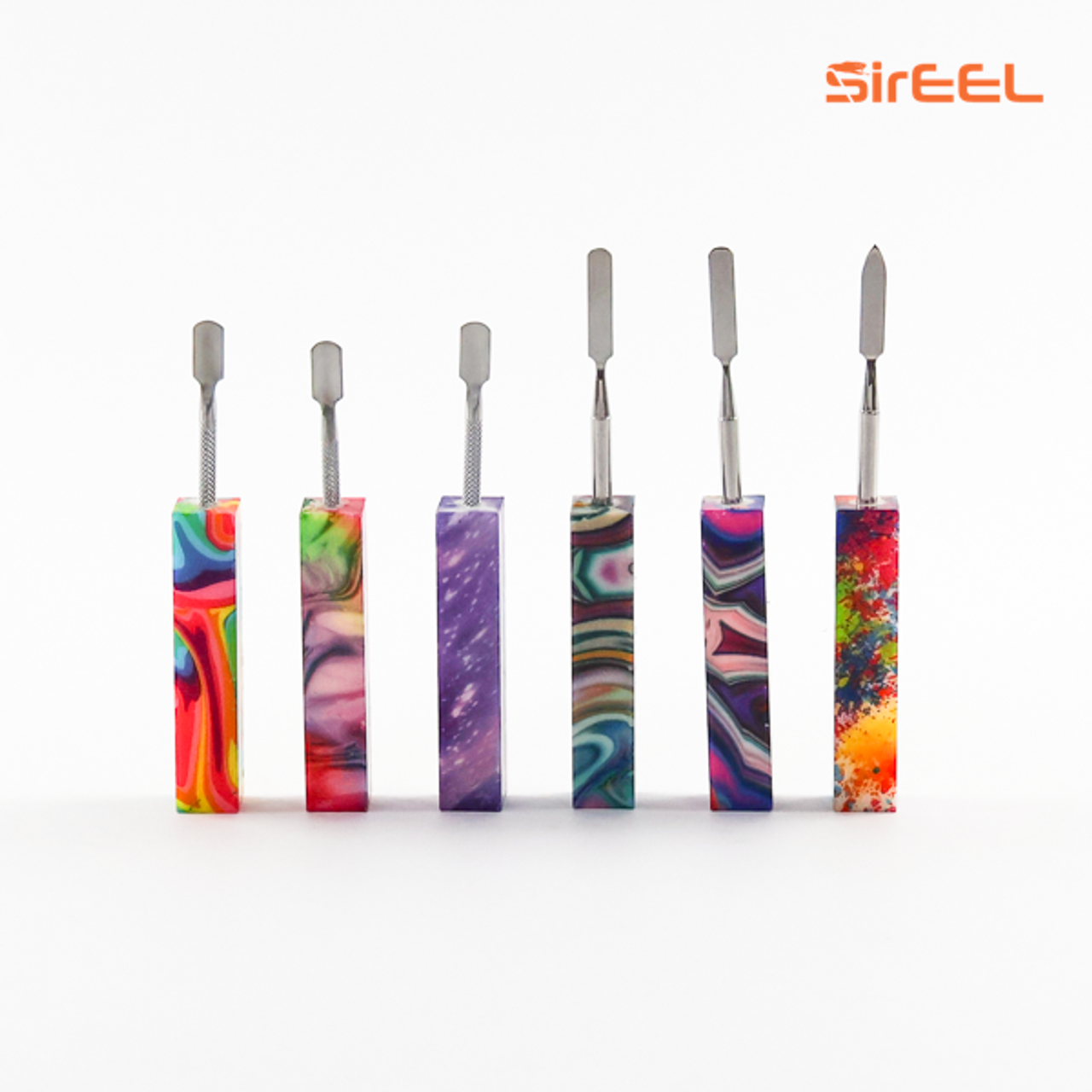 SirEEL - 6" KaleidoKraze Dab Tool w/ Stainless Steel Tip, Assorted Colors May Vary