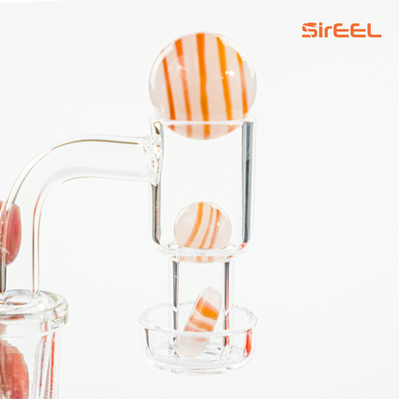 SirEEL Terp Slurper Stringer Set w/ Banger | 4pc | 14mm Male 90* | Assorted Colors | Retail Packaging