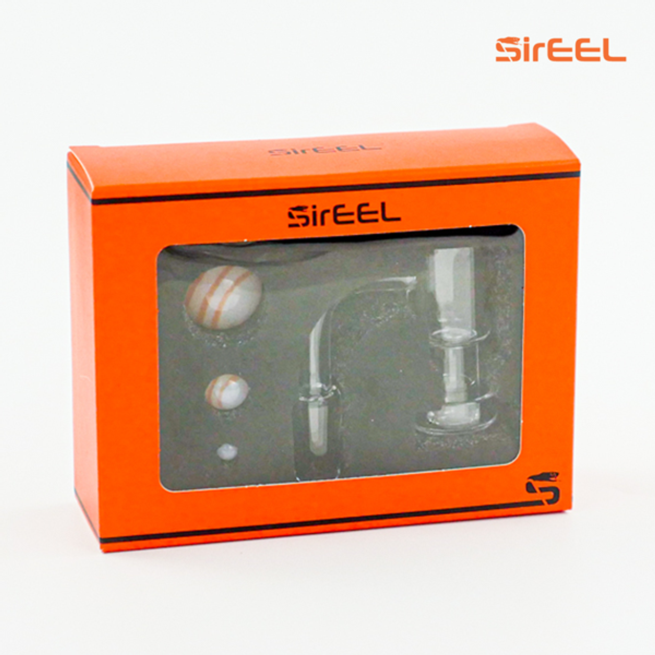 SirEEL Terp Slurper Stringer Set w/ Banger | 4pc | 14mm Male 90* | Assorted Colors | Retail Packaging