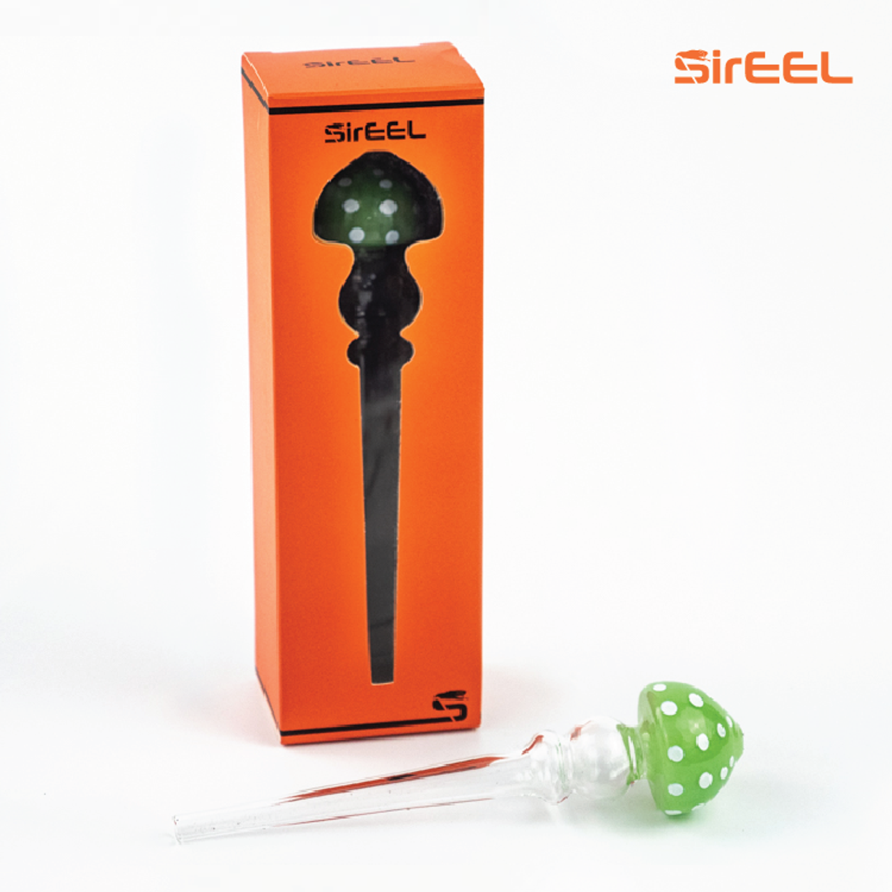 6" SirEEL Mushroom Mouth Dab Straw | Assorted Colors | Retail Packaging