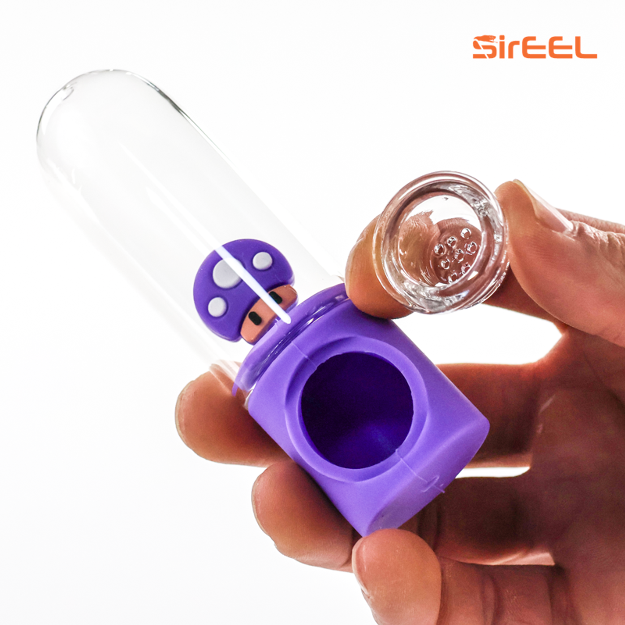 4.5" SirEEL Toadstool Tube Silicone Pipe | Assorted Colors
