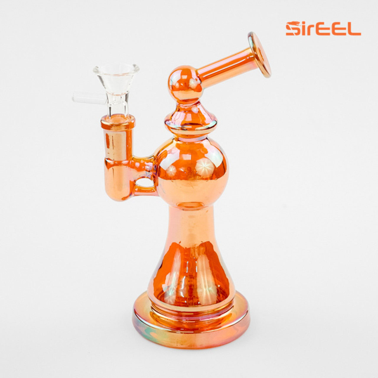 8" SirEEL Iridized Shower Bong with Bowl | Assorted Colors | Retail Packaging