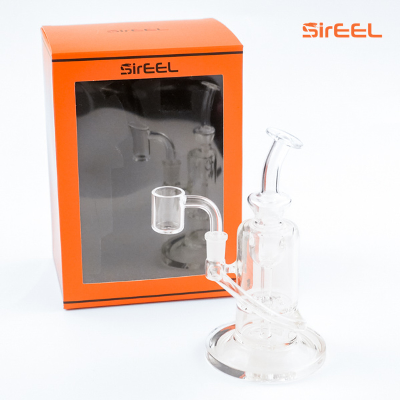 7" SirEEL Wrap Around Arm Klein Recycler Bong with Banger | Retail Packaging