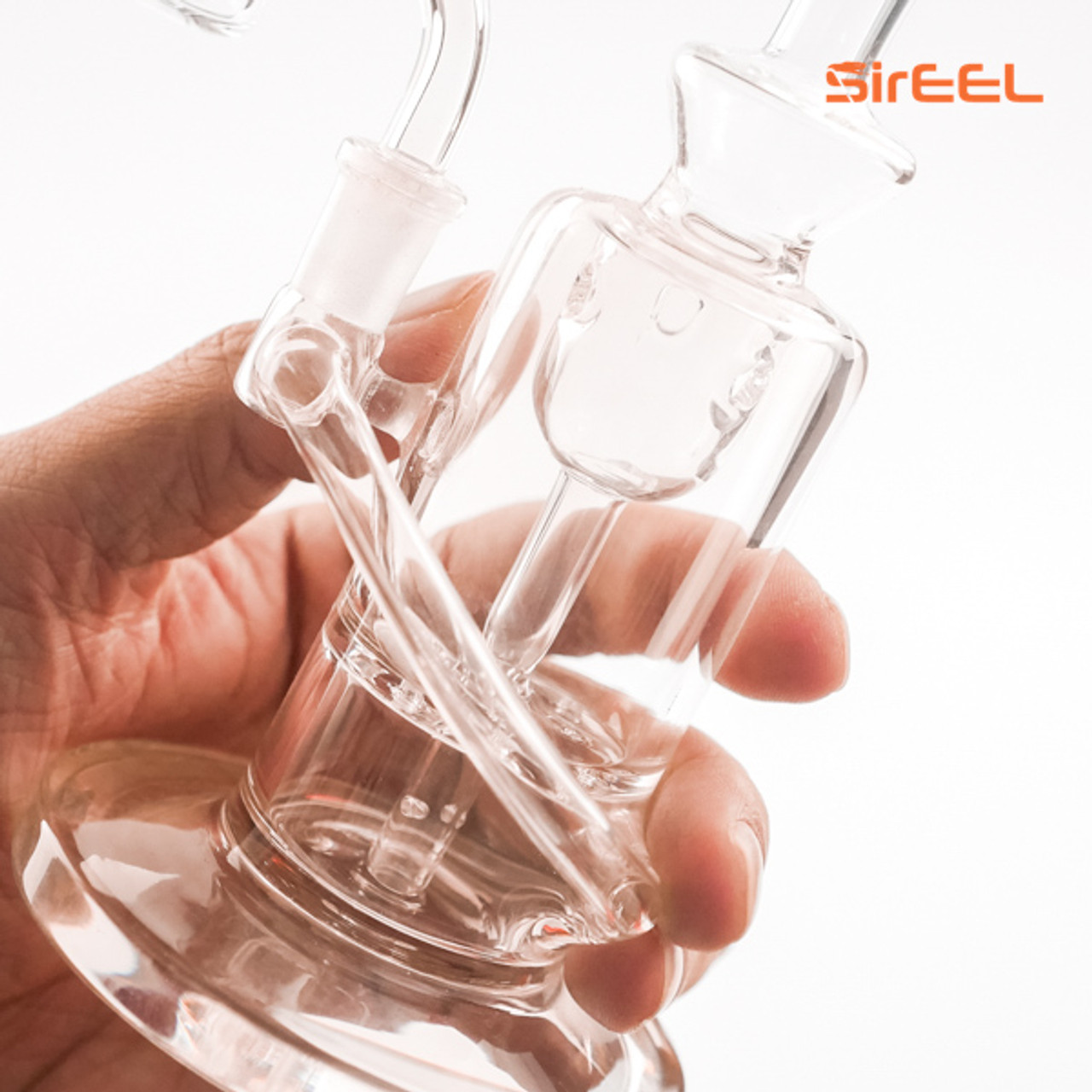 7" SirEEL Wrap Around Arm Klein Recycler Bong with Banger | Retail Packaging