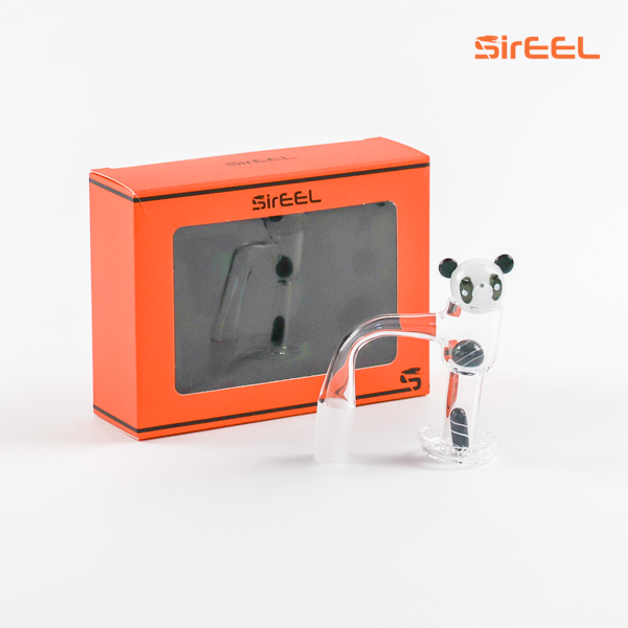 SirEEL Quartz Terp Slurper Panda Set | Matching Cap & Pills | 14mm Male | Retail Packaging