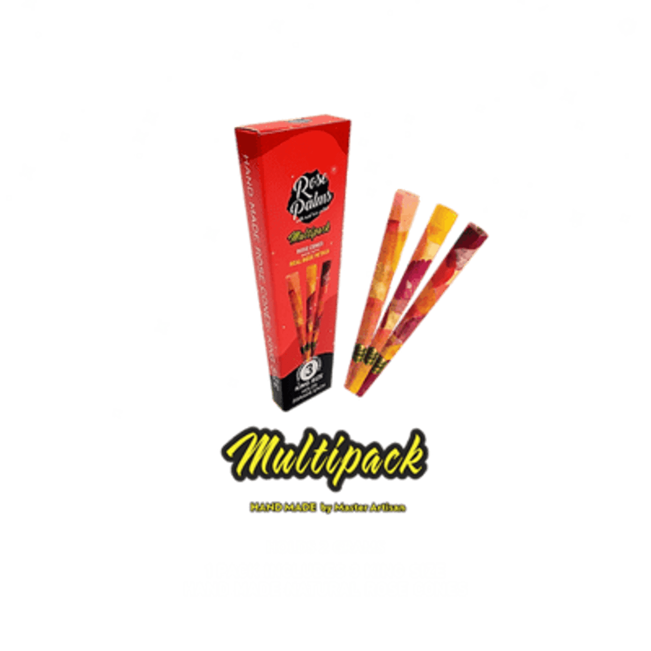 Rose Cones Multipack Mixed Colored Natural 3pk | 15 Units | King Size